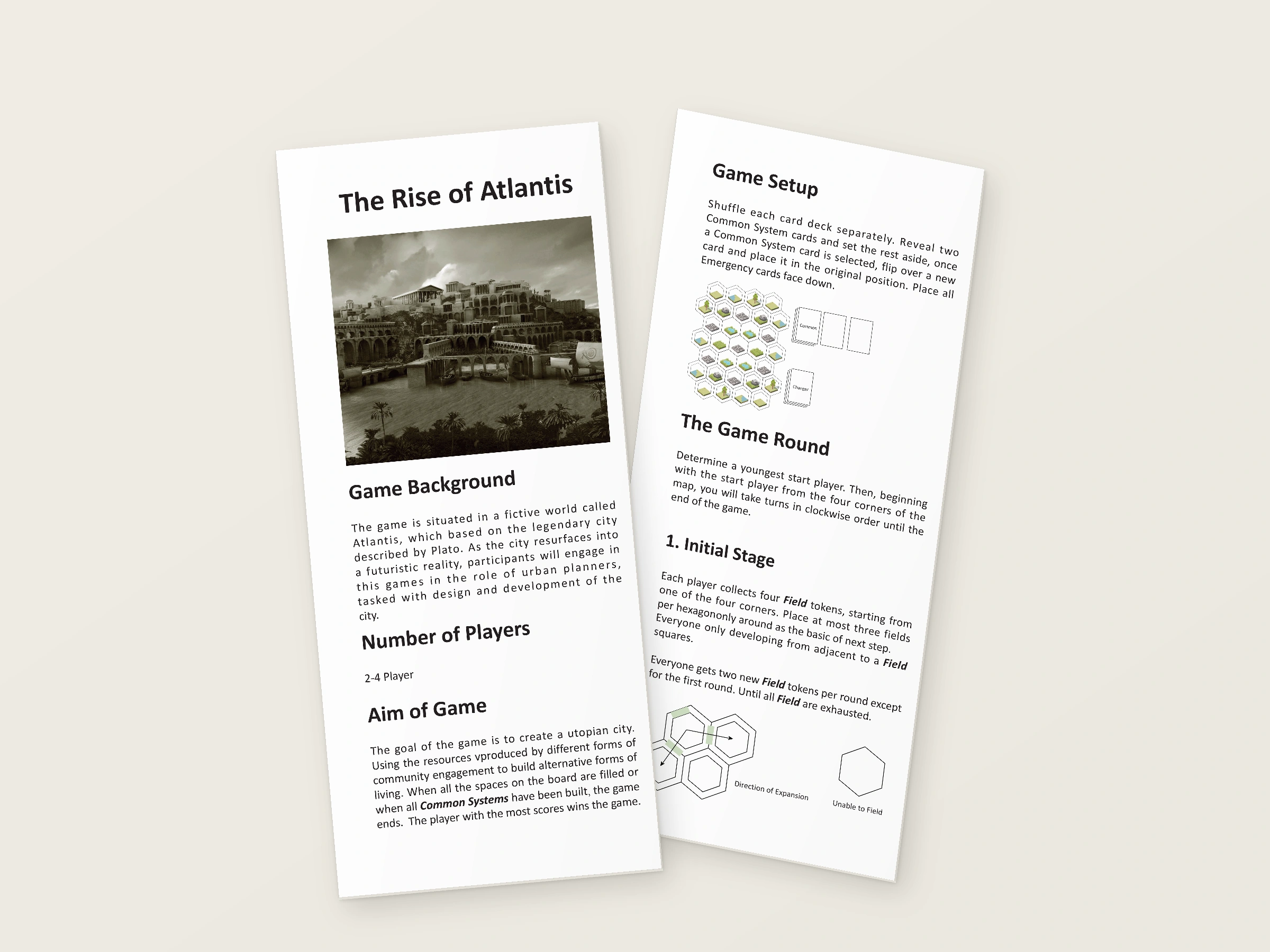 Digital mockup of selected 2024 rules-sheet panels in an illustrative folded-paper arrangement.